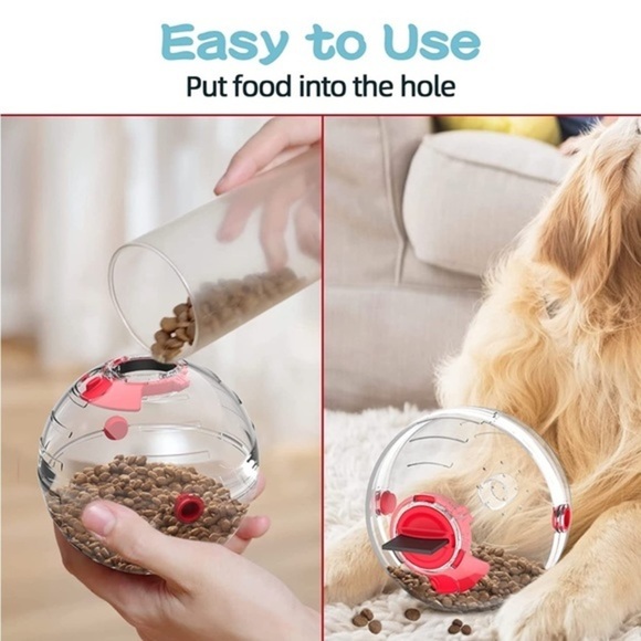 Dog Ball Bowl Set-Dog Treat Slow Feeder Bowl Multifuntional Puppy educational - Picture 4 of 5